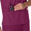 image:imageCarhartt Scrubs Unisex Force Essentials VNeck Tops with 6 PocketsWine