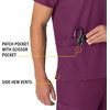image:imageCarhartt Scrubs Unisex Force Essentials VNeck Tops with 6 PocketsWine