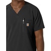 image:imageCarhartt Scrubs for Men Force CrossFlex VNeck Tops with 3 PocketsBlack