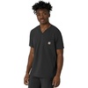 image:imageCarhartt Scrubs for Men Force CrossFlex VNeck Tops with 3 PocketsBlack