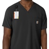 image:imageCarhartt Scrubs for Men Force CrossFlex VNeck Tops with 3 PocketsBlack