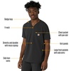 image:imageCarhartt Scrubs for Men Force CrossFlex VNeck Tops with 3 PocketsBlack