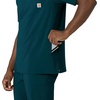 image:imageCarhartt Scrubs for Men Force CrossFlex VNeck Tops with 3 PocketsCaribbean