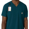 image:imageCarhartt Scrubs for Men Force CrossFlex VNeck Tops with 3 PocketsCaribbean