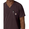 image:imageCarhartt Scrubs for Men Force CrossFlex VNeck Tops with 3 PocketsDark Sepia