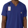 image:imageCarhartt Scrubs for Men Force CrossFlex VNeck Tops with 3 PocketsGalaxy Blue