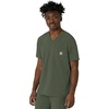 image:imageCarhartt Scrubs for Men Force CrossFlex VNeck Tops with 3 PocketsOlive