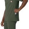 image:imageCarhartt Scrubs for Men Force CrossFlex VNeck Tops with 3 PocketsOlive