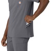 image:imageCarhartt Scrubs for Men Force CrossFlex VNeck Tops with 3 PocketsPewter