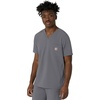 image:imageCarhartt Scrubs for Men Force CrossFlex VNeck Tops with 3 PocketsPewter