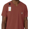 image:imageCarhartt Scrubs for Men Force CrossFlex VNeck Tops with 3 PocketsSable