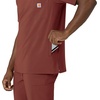 image:imageCarhartt Scrubs for Men Force CrossFlex VNeck Tops with 3 PocketsSable