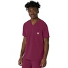 image:imageCarhartt Scrubs for Men Force CrossFlex VNeck Tops with 3 PocketsWine