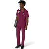 image:imageCarhartt Scrubs for Men Force CrossFlex VNeck Tops with 3 PocketsWine