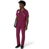 image:imageCarhartt Scrubs for Men Force CrossFlex VNeck Tops with 3 PocketsWine