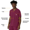 image:imageCarhartt Scrubs for Men Force CrossFlex VNeck Tops with 3 PocketsWine