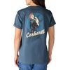 image:imageCarhartt Womens 106903 Womens Loose Fit Heavyweight ShortSleeve Love of LaboIron Blue
