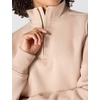 image:imageCarhartt Womens Clarksburg QuarterZip SweatshirtLight Taupe Heather