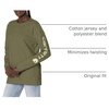 image:imageCarhartt Womens Dearborn Loose LS Logo TShirtBasil Heather