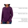 image:imageCarhartt Womens Dearborn Loose LS Logo TShirtEggplant