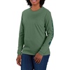 image:imageCarhartt Womens Dearborn Loose LS Logo TShirtFrosted Balsam