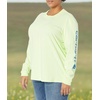 image:imageCarhartt Womens Dearborn Loose LS Logo TShirtHint of Lime
