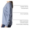 image:imageCarhartt Womens Dearborn Loose LS Logo TShirtLight Faded Navy Heather