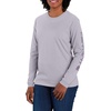 image:imageCarhartt Womens Dearborn Loose LS Logo TShirtLilac Haze