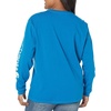 image:imageCarhartt Womens Dearborn Loose LS Logo TShirtMarine Blue