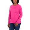 image:imageCarhartt Womens Dearborn Loose LS Logo TShirtPink Glow