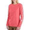 image:imageCarhartt Womens Dearborn Loose LS Logo TShirtPink Salmon Heather
