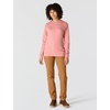 image:imageCarhartt Womens Dearborn Loose LS Logo TShirtRose Tint Heather