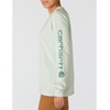 image:imageCarhartt Womens Dearborn Loose LS Logo TShirtSmoked Teal