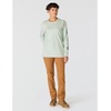 image:imageCarhartt Womens Dearborn Loose LS Logo TShirtSmoked Teal