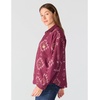 image:imageCarhartt Womens Durham Knit OvershirtB Yellowtail Cherry Lacquer Print