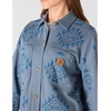 image:imageCarhartt Womens Durham Knit OvershirtB Yellowtail Iron Blue Print