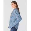 image:imageCarhartt Womens Durham Knit OvershirtB Yellowtail Iron Blue Print