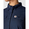 image:imageCarhartt Womens Force Relaxed Fit Lightweight Long Sleeve ShirtNavy