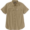 image:imageCarhartt Womens Force Relaxed Fit Lightweight Short Sleeve ShirtDark Khaki