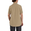 image:imageCarhartt Womens Force Relaxed Fit Lightweight Short Sleeve ShirtDark Khaki