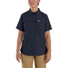 image:imageCarhartt Womens Force Relaxed Fit Lightweight Short Sleeve ShirtNavy