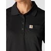 image:imageCarhartt Womens Force Relaxed Fit Lightweight ShortSleeve Pocket PoloBlack