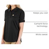 image:imageCarhartt Womens Force Relaxed Fit Lightweight ShortSleeve Pocket PoloBlack