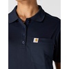 image:imageCarhartt Womens Force Relaxed Fit Lightweight ShortSleeve Pocket PoloNavy