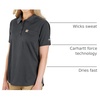 image:imageCarhartt Womens Force Relaxed Fit Lightweight ShortSleeve Pocket PoloShadow