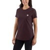 image:imageCarhartt Womens Force Relaxed Fit Midweight Pocket TShirt 105415Blackberry