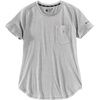 image:imageCarhartt Womens Force Relaxed Fit Midweight Pocket TShirt 105415Heather Gray