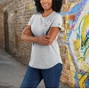 image:imageCarhartt Womens Force Relaxed Fit Midweight Pocket TShirt 105415Heather Gray