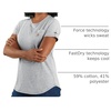 image:imageCarhartt Womens Force Relaxed Fit Midweight Pocket TShirt 105415Heather Grey
