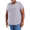 image:imageCarhartt Womens Force Relaxed Fit Midweight Pocket TShirt 105415Lilac Haze